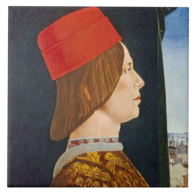 Giovanni II Bentivoglio, C. 1474 - 77 Fliese (Vorderseite)