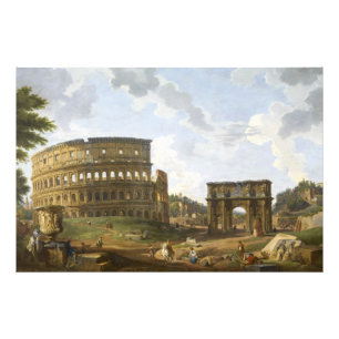 Giovanni Paolo Panini Blick auf das Kolosseum Fotodruck