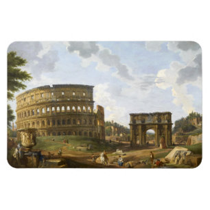 Giovanni Paolo Panini Blick auf das Kolosseum Magnet
