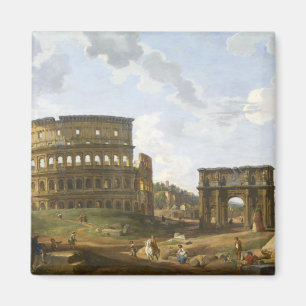 Giovanni Paolo Panini Blick auf das Kolosseum Magnet