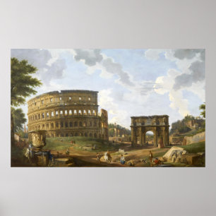 Giovanni Paolo Panini Blick auf das Kolosseum Poster