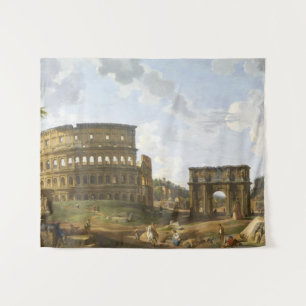 Giovanni Paolo Panini Blick auf das Kolosseum Wandteppich