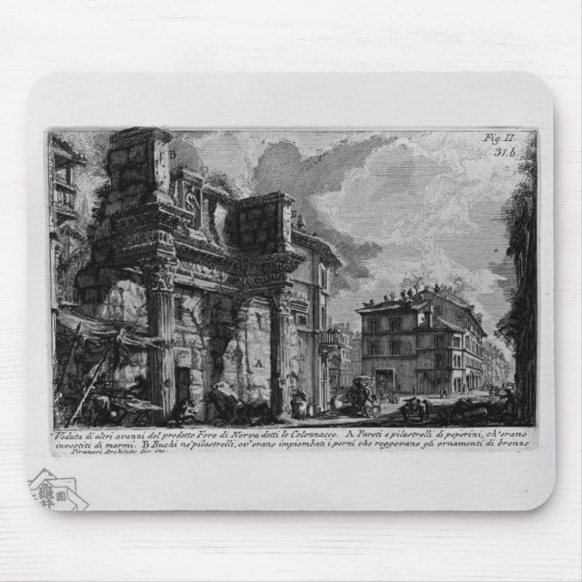 Giovanni Piranesi-Forum Nervae Mousepad (Vorne)