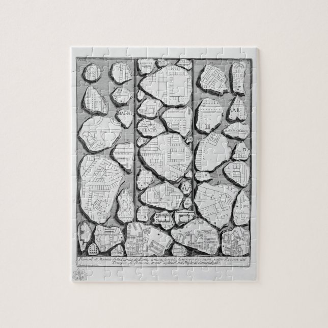 Giovanni Piranesi-Karte von altem Rome&Forma Urbis Puzzle (Vertikal)