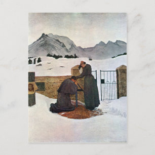 Giovanni Segantini - Der Schmerz der Trauer Postkarte