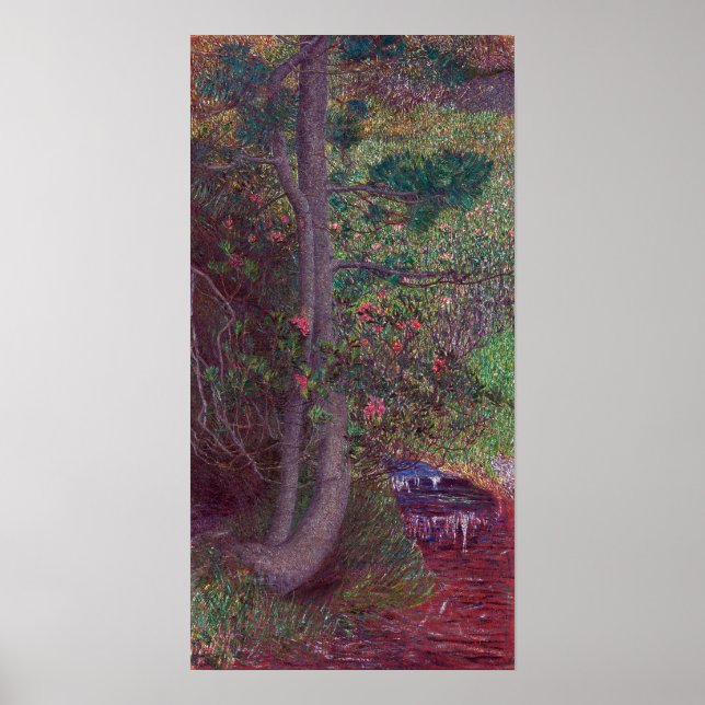 Giovanni Segantini Pine Tree Poster (Vorne)