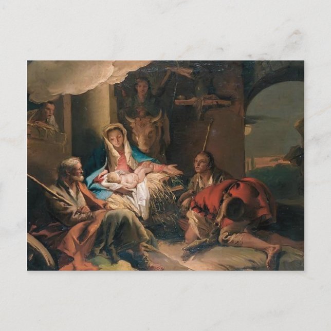 Giovanni Tiepolo - Die Verehrung der Hirten Postkarte (Vorderseite)
