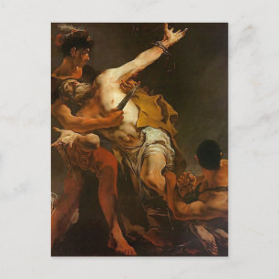 Giovanni Tiepolo - Martyrium von St. Bartholomew Postkarte