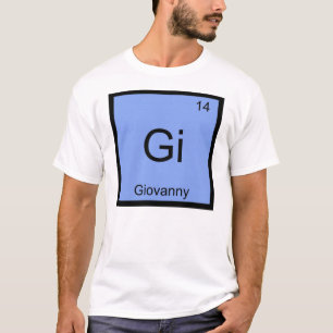 Giovanny Name Chemie Element Periodensystem T-Shirt