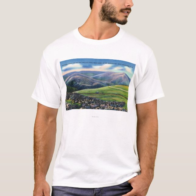 Gipfel-Ansicht der Zahn-Schiene, Nordspitzen T-Shirt (Vorderseite)