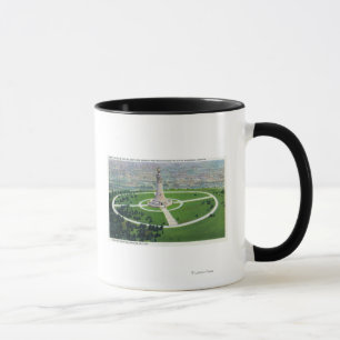 Gipfel-Ansicht des MA-Staats-Denkmal-Leuchtfeuers Tasse