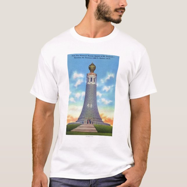Gipfel-Ansicht des Staats-Kriegs-Denkmals T-Shirt (Vorderseite)