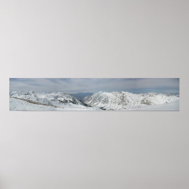 Gipfel des Baldy Mountain, Alta Utah Poster (Vorne)