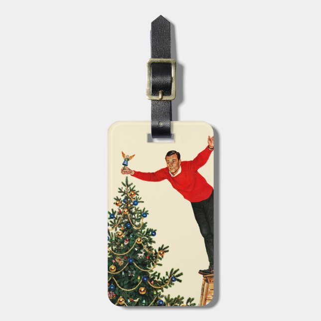 Gipfel des Baumes Gepäckanhänger (Vorderseite vertikal)