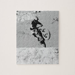 Gipfel des Berges - Mountain Biker Puzzle
