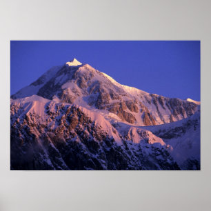 Gipfel des Denali-Gipfels Mt. McKinley) bei Poster