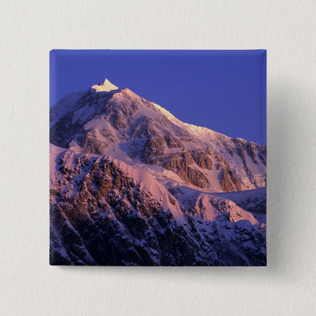Gipfel des Denali-Gipfels (Mt. McKinley): Button (Vorderseite)
