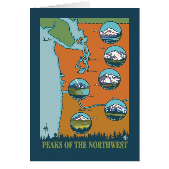 Gipfel des Nordwestens - 5 verschiedene Berge (Vorne)