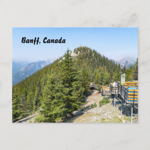 Gipfel des Schwefelberges in Banff Feiertagspostkarte