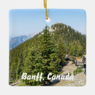 Gipfel des Schwefelberges in Banff Keramikornament