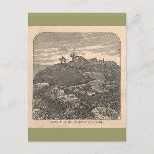 Gipfel des weißen Gesichtsberges Postkarte