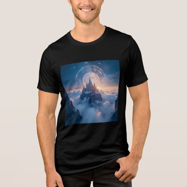 Gipfel im Himmel Tri-Blend Shirt (Vorderseite)