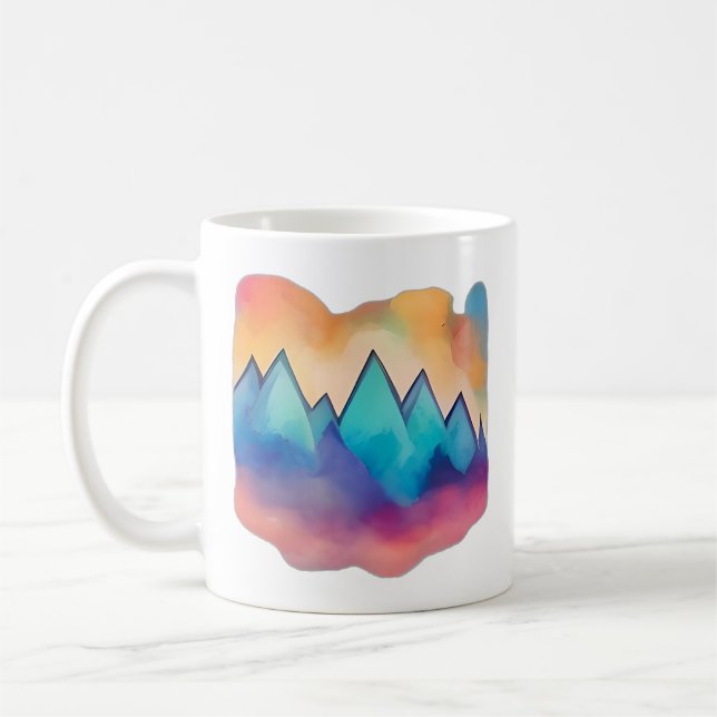 Gipfel im Nebel Kaffeetasse (Links)