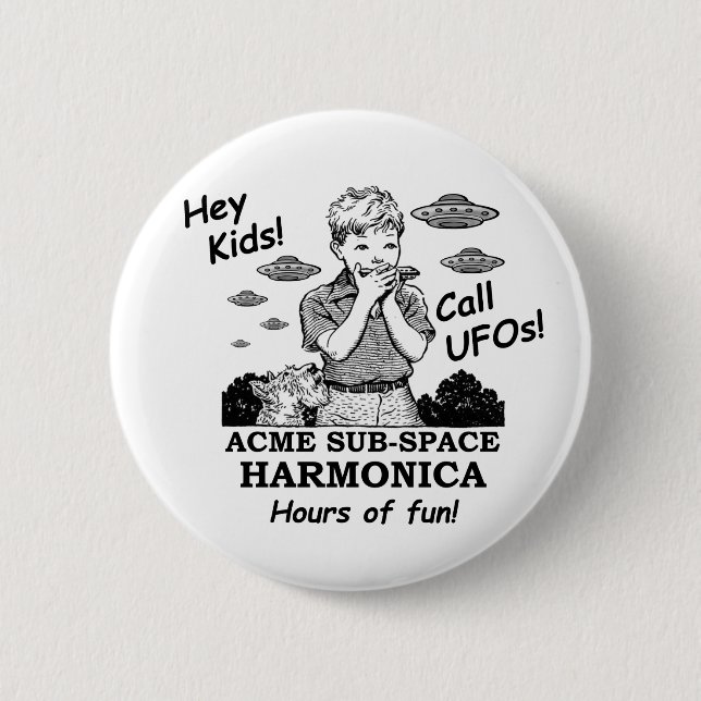 Gipfel-Teilraum-Harmonika (Anrufe UFOs) Button (Vorderseite)