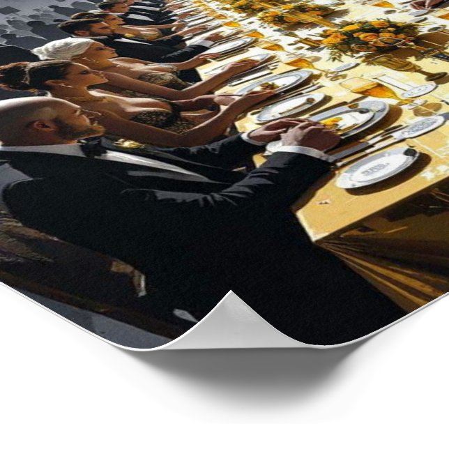 Gipfel und Schatten Poster (Ecke)