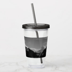 Gipfel und Wolken Acryltrinkbecher