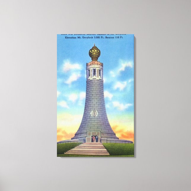 Gipfelansicht der Gedenkstätte des Staat Leinwanddruck (Vorderseite)