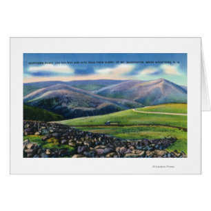 Gipfelansicht der Zahnradbahn, nördliche Spitzen