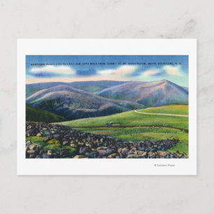 Gipfelansicht der Zahnradbahn, nördliche Spitzen Postkarte