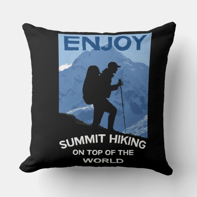 Gipfelgebirge Wandern | Trekking | Tasse Kissen (Vorderseite)