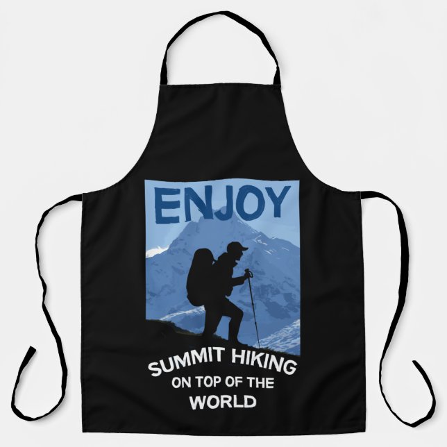 Gipfelgebirge Wandern | Trekking | Tasse Schürze (Vorderseite)