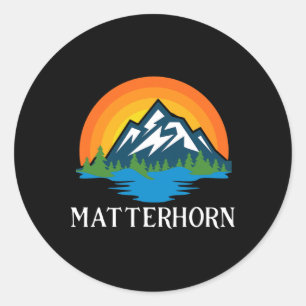 Gipfelgeschenk für Bergsteiger- und Wanderprobleme Runder Aufkleber