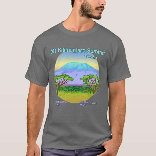 Gipfeltreffen Shirt Mount Kilimanjaro (Vorderseite)
