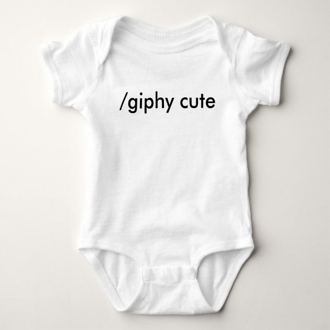 /giphy niedlich baby strampler (Vorderseite)