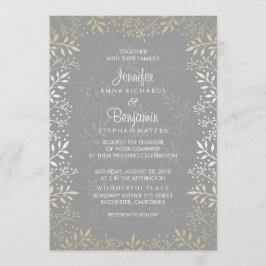 Gipskraut Foil (Imitate) Hochzeit Einladung