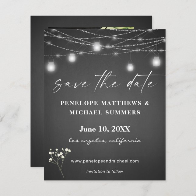 Gipskraut G Chalkboard Foto Rett (Vorne/Hinten)