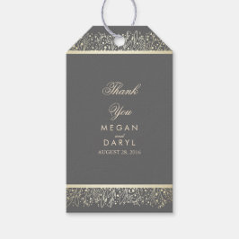 Gipskraut Gold Bouquet Wedding Geschenkanhänger