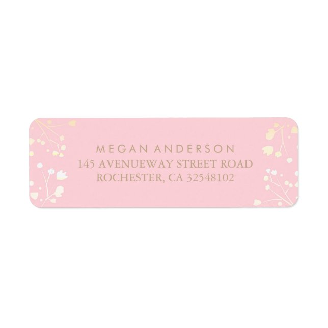 Gipskraut Gold und Rosa Hochzeit (Vorne)