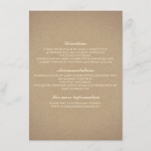 Gipskraut Gold Wedding Details - Informationen Begleitkarte
