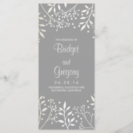 Gipskraut Hochzeitsprogramme Programm