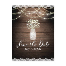 Gipskraut Lights Rustikale Hochzeit Speichern Sie