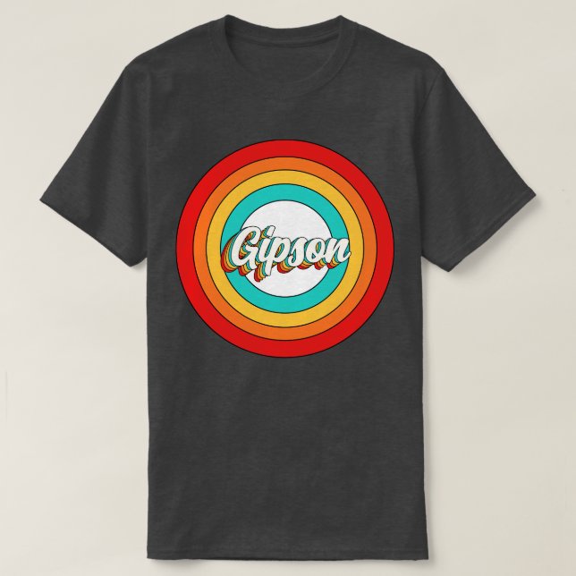 Gipson Name Shirt Vintag Gipson Circle (Design vorne)