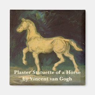 Gipsstatuette eines Pferdes von Vincent van Gogh Magnet