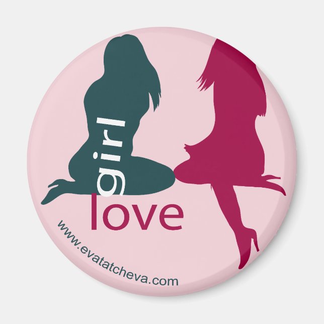'Gir Liebe' Designer Magnet (Vorne)