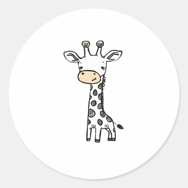 Giraaffe Essential T-Shirt_2 Runder Aufkleber (Vorderseite)