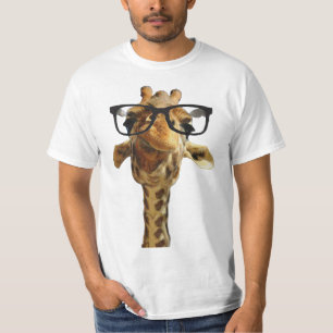 giraff T - Shirtentwurfs-Geschenkidee der Gläser T-Shirt